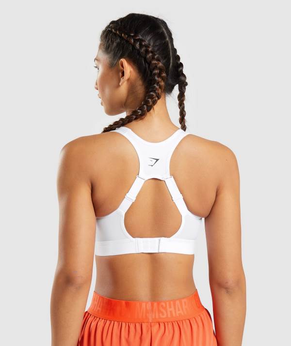 Damske Športové Podprsenky Gymshark Open Back Biele | NS1086395